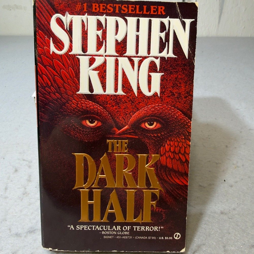 The Dark Half Stephen King 1990 Signet First Printing Paperback Horror/Thriller